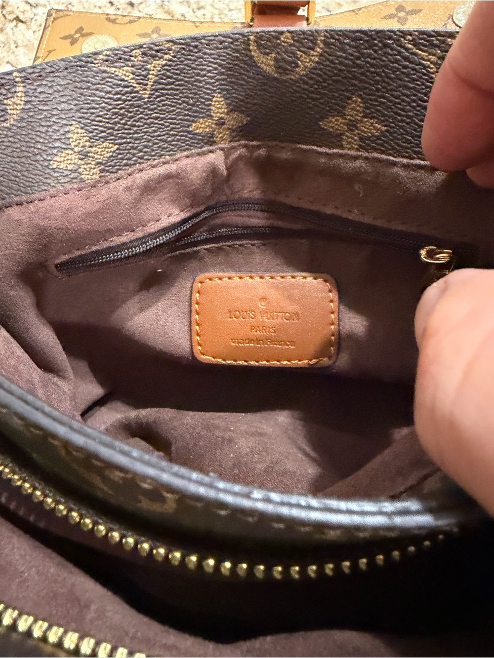 Monogram Purse with strap. Very Good Condition! - Picture 6 of 11